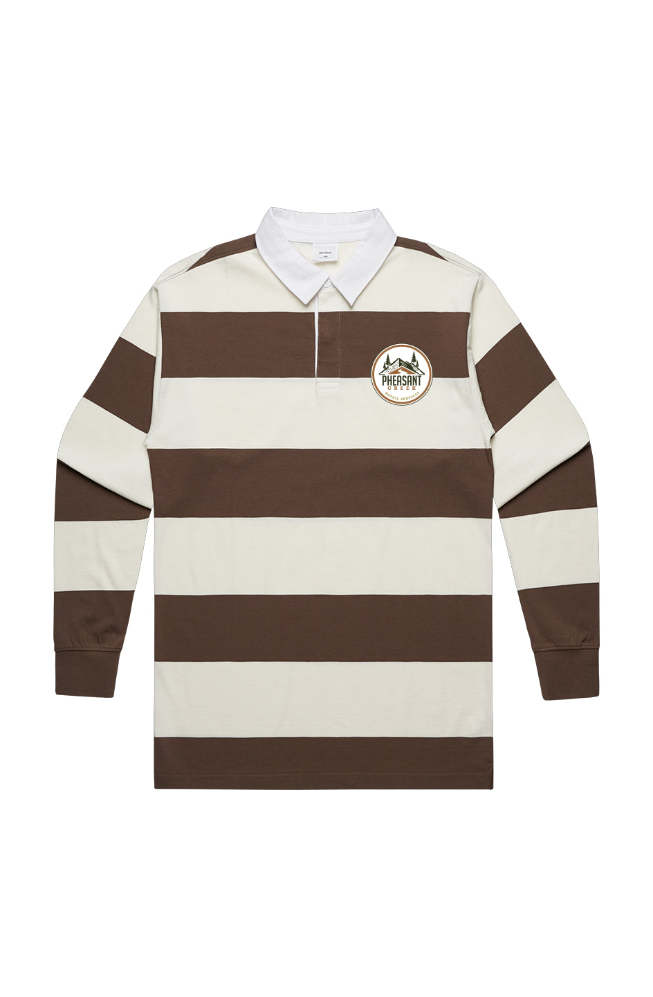 Pheasant Creek Rugby Stripe Jersey Natural/Walnut