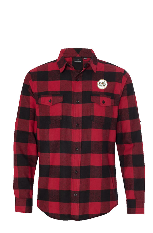 Pheasant Creek Men's Long Sleeve Flannel Red And Black