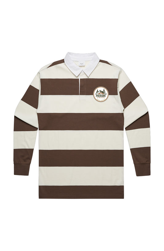 Pheasant Creek Rugby Stripe Jersey Natural/Walnut 